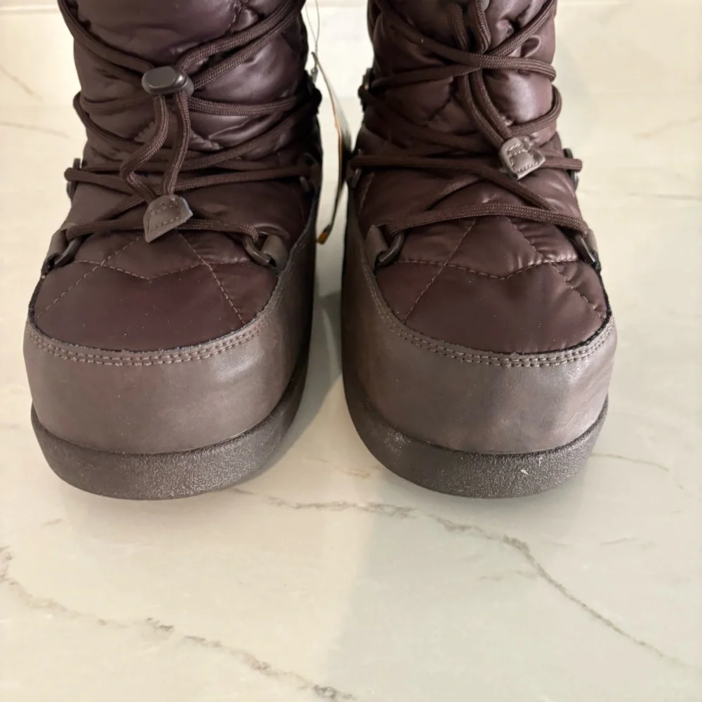 Ugg Noeme‎ Snow Winter Kid Boots Sz 3 Brown